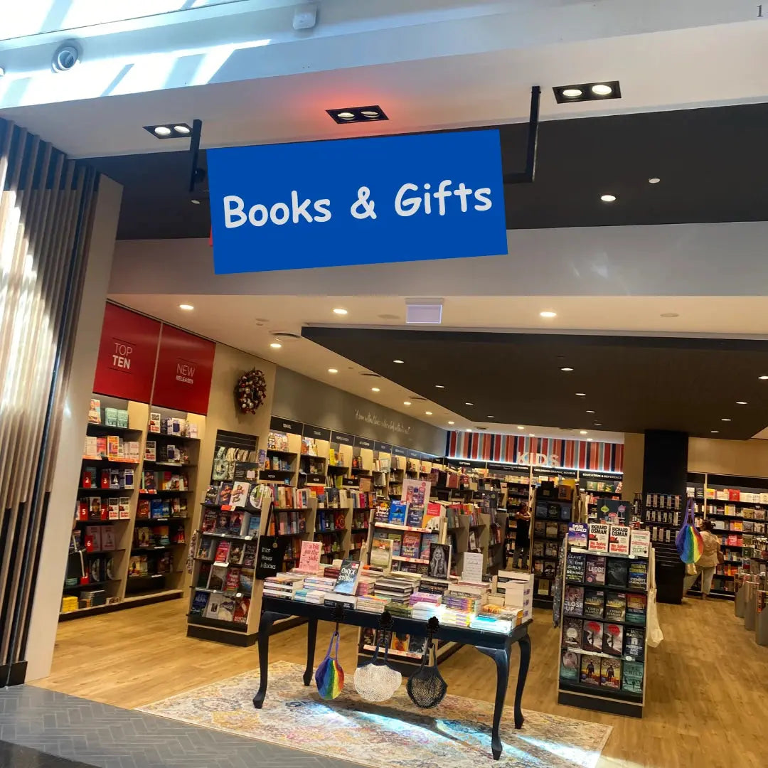 open view of books and gifts store