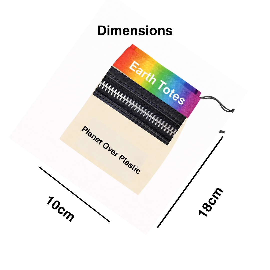 dimensions of Earth Totes rainbow colour pocket dimensions
